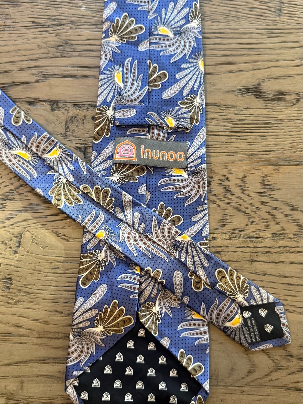 Inunoo Blue Patterned Men's Tie